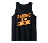 Reading My Cardio Library Literacy Coach Bookwork Dragon Tank Top