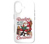 Reading My Way Through Christmas - Book Lover Santa Case for iPhone 17