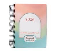 Reading Notebook - Book Tracking Journal, Reading Log Planner for Book Lovers | Organizer Record Keeper, Study Writing Pad for Home Office School Apartment College Dorm Travel and Vacation