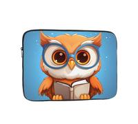 Reading Owl 17 inch Prints Laptop Case - Slim and Portable, Suitable for Office Travel and Commute