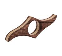 Reading Page Stops - Walnut 7.5-9.5x3.2-3.8cm | Ergonomic Thumb Book Stand Rhombus Bookmark Rustic Wear Resistant | Keeps Open Texts for Students Teachers Studio Dom