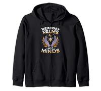 Reading Palms Not Minds Occult Palmistry Mystic Zip Hoodie