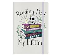 Reading Past My Lifetime Cream A5 Hard Cover Notebook