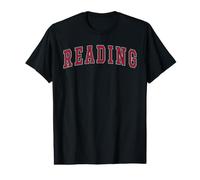 Reading Pennsylvania Souvenir Sport College Style Red Text Value Graphic T-Shirt