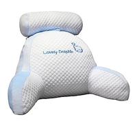 Reading Pillow 23.6×17.7×7.8in Comfortable Detachable Back Rest Pillow Cute 2 In 1Multifunctional Back Support Cushion for Reading Relaxing Watching TV Game (Whale)