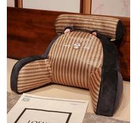 Reading Pillow Bed Rest for Summer, 65x40cm Rattan Weave Cooling Plush Cuddle Cushion, Breathable Soft Cozy Back Support Pillow Bed for Reading Watching TV Gaming Sleeping & Relaxing Gift (Style 2)