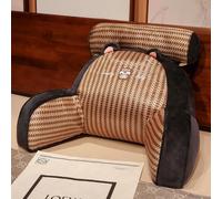 Reading Pillow Bed Rest for Summer, 75x50cm Rattan Weave Cooling Plush Cuddle Cushion, Breathable Soft Cozy Back Support Pillow Bed for Reading Watching TV Gaming Sleeping & Relaxing Gift (Style 2)