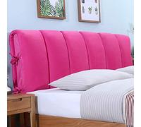 Reading Pillow Cover for Headboard Thickened Anti Collision Bed Backrest All Inclusive Soft Cushion Protector Red Color 120x60cm