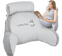 Reading Pillow for Bed 70×50×25CM Extra Large Lovely 2 In 1 Backrest Pillows Multifunctional Detachable Sofa and Bedside Cushion Soft Reading Back Support Rest Pillow for Relaxing Watching TV