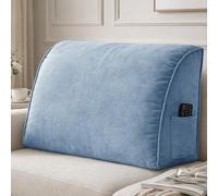 Reading Pillow for Bed & Sofa with Removable Back Support | Lumbar Cushion for Comfortable Reading Firm Use Home & Marriage Various Blue 60x35x20cm
