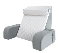 Reading Pillow for Sitting in Bed Couch Adult, Large Back Pillows with Detachable Arm and Pockets, Back Support Cuddle Cushion Chair for Bed Rest, Reading, Watching TV, Gaming for Boys and Girls