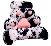 Reading Pillow，Reading Pillows for Sitting in Bed Adult, Back Pillow for Bed Sitting Up with Round Pillow, with Arm & Pocket ，reading pillow for bed adult， for Relaxing Gaming Watching TV(D,70*55cm)