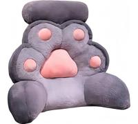 Reading Pillow，Reading Pillows for Sitting in Bed Adult, Back Pillow for Bed Sitting Up with Round Pillow, with Arm & Pocket ，reading pillow for bed adult， for Relaxing Gaming Watching TV(A,60*50cm)