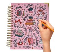 Reading Planner - Book Review Log, 198 Pages Tracking Notebook For Literature Goals, Classic Journal With Index, Stationery, Literary Record For School Libraries, Bedrooms And Study Areas