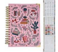 Reading Planner for Book Lovers, Journal Book Planner Track Log, Books Tracker Journal with 12 Undated Monthly Planners & 52 Weekly, for Books Lovers to Track, Gift for Readers (1PC,PINK)