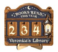 Reading Progress Indicators Manual Counter Bookshelf Decoration Requiring Not Battery for Sustainable Reading Habits Progress Counter
