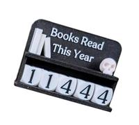 Reading Progress Indicators Manual Counter Bookshelf Decoration Requiring Not Battery for Sustainable Habits Progress Counter