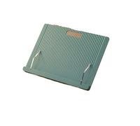 Reading Rack Adjustable Plastic Book Stand for Reading Foldable Desktop Riser for Laptop Textbook - Hands-Free Cookbook with Page Clips(Blue)