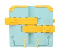 Reading Rack Book Stand Holder Foldable Portable Round Edges ABS Scratch Resistant for School Library Kids Study Desk (Yellow Blue)