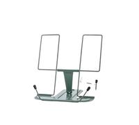 Reading Rack Portable Book Holder Adjustable Reading Rest Recipe Cookbook Stand Cell Phone for Textbook Tablet(Green)