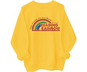 Reading Rainbow Sweatshirt, Reading Rainbow Shirt for Teachers Women