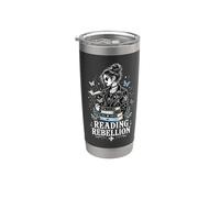 Reading Rebellion Goth Book Lover Stainless Steel Insulated Tumbler