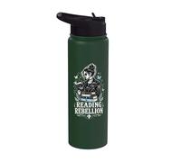 Reading Rebellion Goth Book Lover Stainless Steel Insulated Water Bottle