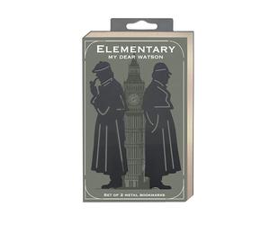 Reading Room Sherlock Holmes, Set of 2 Metal Bookmarks