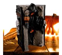 Reading Skeleton Statue - Resin Glowing Creepy Halloween Decoration,Interior Decorations for Haunted House Bedroom Living Room Offices Student House Apartment School