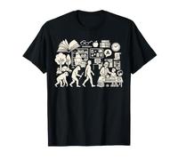 Reading Specialist Evolution Literacy Education Graphic T-Shirt