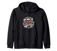Reading Specialist Literacy Growth Education Design Zip Hoodie