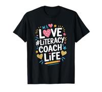 Reading Specialist Teaching, Love Literacy Coach Life T-Shirt