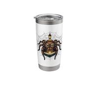 Reading Spider in Web Book Lover Stainless Steel Insulated Tumbler