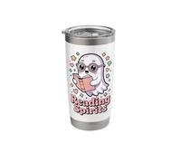 Reading Spirits Cute Ghost Book Lover Stainless Steel Insulated Tumbler
