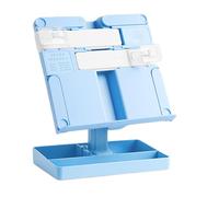 Reading Stand Adjustable Textbook Stand with Paper Clip Extendable Arm for Cookbook Tablets Music Score Book Rest