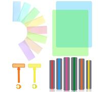 Reading Strip Kit, Dyslexia Tools for Kids with 4 Sizes, Reading Tracker, Reading Strips, Teachers, Classroom Accessories(Color Sets)