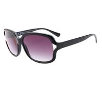 Reading Sunglasses Womens Fashion Black Tinted Sun Readers UV400 Protection Gradient Lens Outdoor Glasses Case & Cloth +2.00 | ZA36SR