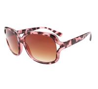 Reading Sunglasses Womens Fashion Crystal Leopard Pink Tinted Sun Readers UV400 Protection Gradient Lens Outdoor Glasses Case & Cloth +3.00 | ZA36SR