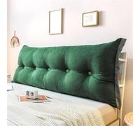 Reading Support Pillows Wedge Pillow Twin Never Collapse Headboard Back Cushion Extra Large Headboard Sitting Up Pillow with Daybed Removable Cover,Green,59"/150cm