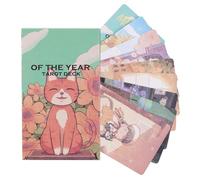 Reading Tarot Card Set, Illustrated Meaning Cards, Portable Board Game with Guide, Family Fun for Women Men Teens, Youth Activity, Tarot Deck for Boys Bonding Entertainment