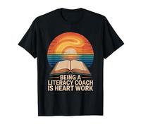 Reading Teacher, Being A Literacy Coach is Heart Work T-Shirt