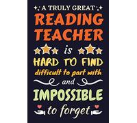 Reading Teacher Gifts: Lined Notebook Journal Diary Paper Blank, an Appreciation Gift for Reading Teacher to Write in (Volume 7)