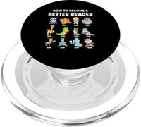 Reading Teacher How to Become a Better Reader Book Lover Fun PopSockets PopGrip for MagSafe