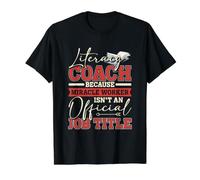 Reading Teacher Literacy Coach Squad Interventionist Teacher Value Graphic T-Shirt, Men, Black, L
