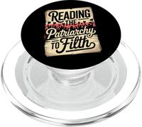 Reading The Patriarchy To Filth Feminist Bookworm PopSockets PopGrip for MagSafe