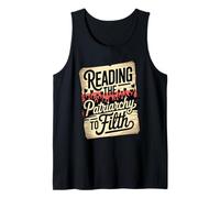Reading The Patriarchy to Filth Feminist Bookworm Tank Top