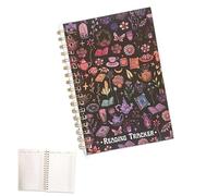 Reading Tracker Journal, Guided Reading Log with Challenges & Stats Pages, A5 Hardcover Book Journal, Read Tracker Tracking Notebook for Track Books Read & Reading Progress for Book Lovers (E)
