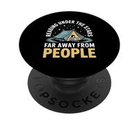 Reading Under The Stars Far Away From People Book Lover PopSockets Adhesive PopGrip