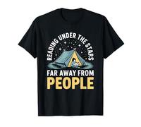 Reading Under The Stars Far Away from People Book Lover T-Shirt