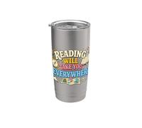 Reading Will Take You Everywhere Book Lover Stainless Steel Insulated Tumbler